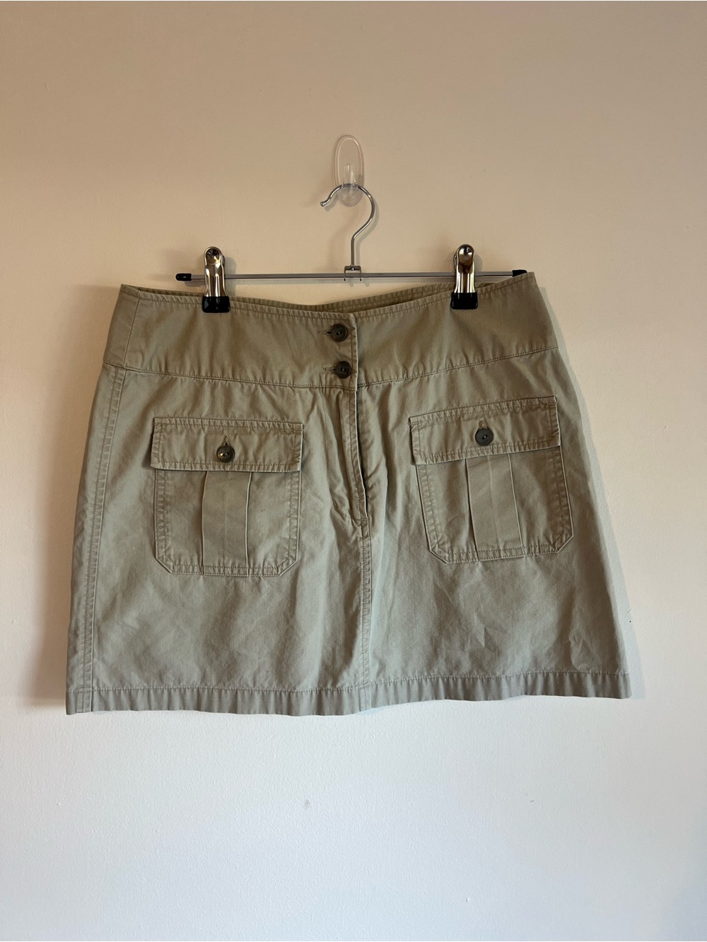 Calvin Klein Women's Utility Pocket Skirt - Light Khaki